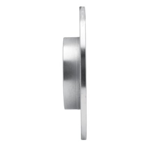 Fiat 500E Brake Rotor (1) - Rear Left - R1 Concepts - Drilled & Slotted - Silver - `13-`19